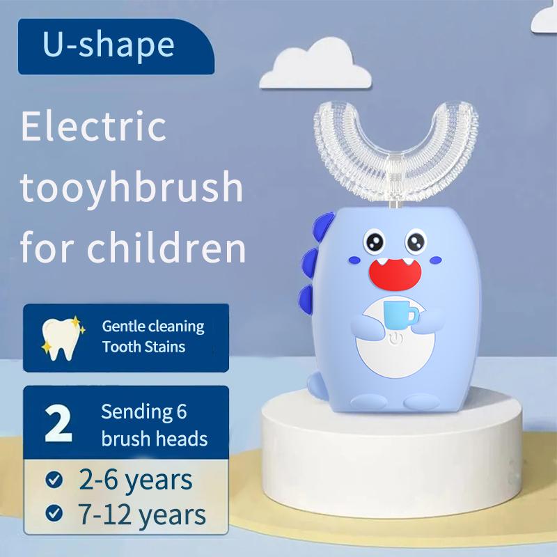 Cheap Children's Ushaped electric toothbrush ultrasonic vibration soft