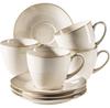 Maser Nottingham Beige Coffee Set, 8 Pieces (931900)
