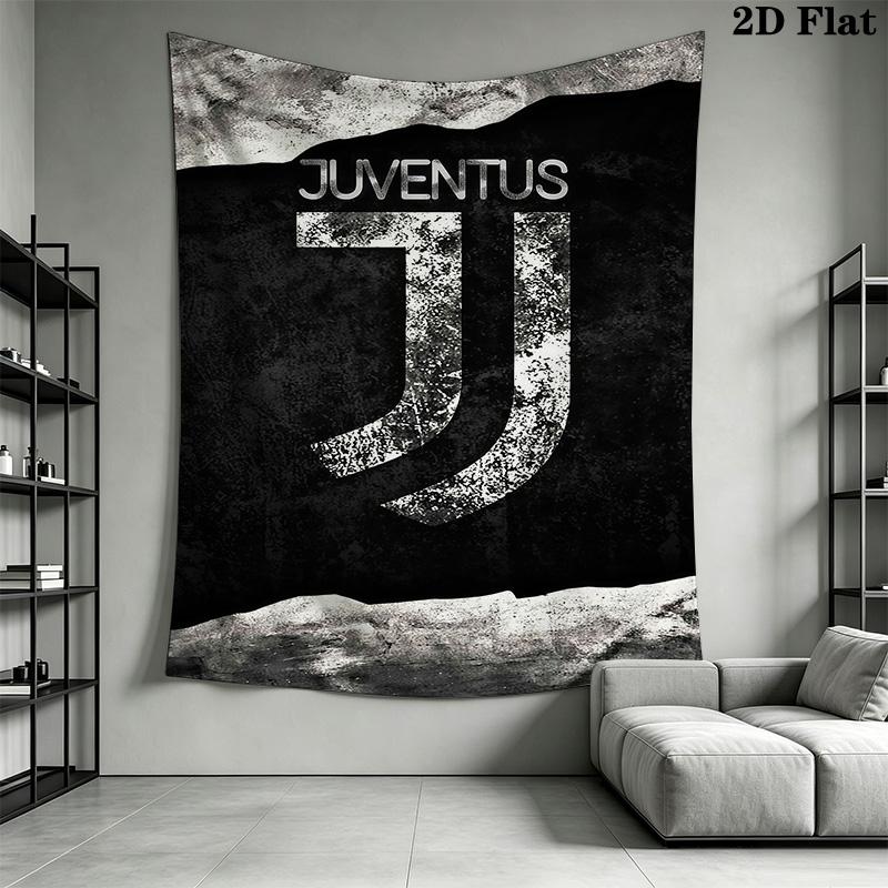 Juventus Logo Minimalist Threepiece Set 1 Duvet Cover 2 Pillowcase Without Core Soft And Comfortable Christmas Birthday Gift