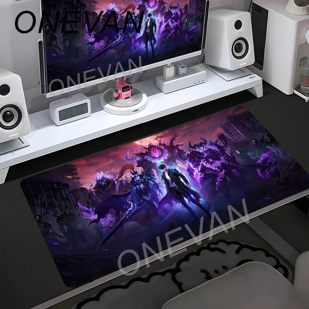 Anime Solo Leveling Podkładka pod mysz HD Drukowana dla Graczy Komputerowych Krawędź Blokująca Antypoślizgowa Podkładka pod mysz XXL Klawiatura PC Naturalna Guma Podkładka na biurko