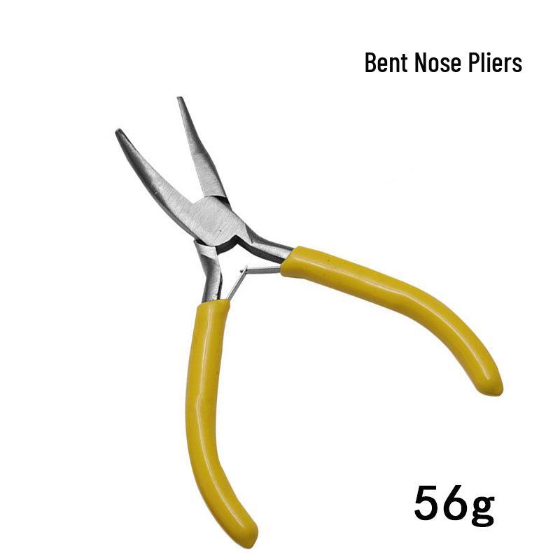 5-inch Mini Pliers Set: Needle-Nose, Bent-Nose, Wire Cutters for Jewelry Beading & DIY.
