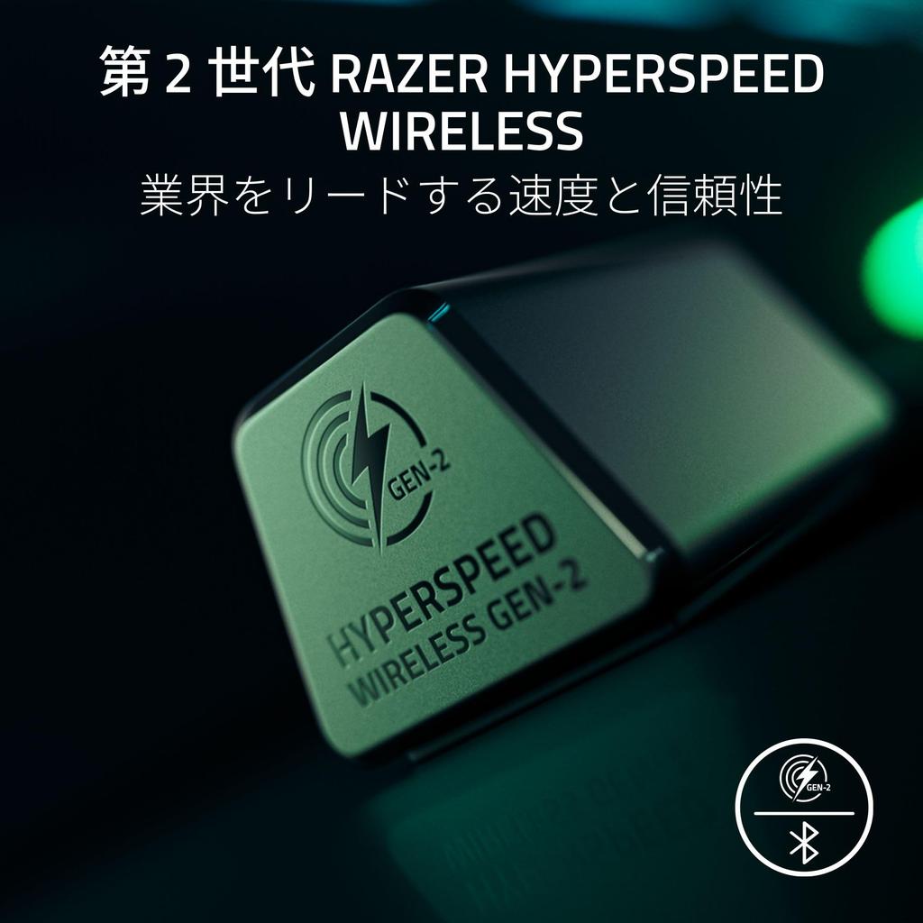 Razer BlackShark V3 Pro White Edition Wireless Gaming Headset with 2nd Generation HyperSpeed 2nd Generation TriForce Biocellulose 50mm Battery and