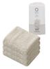 CB JAPAN Carari Face Towel 3-Piece Set Microfiber Earth Beige Quick Absorption Soft Touch Fluffy 30×80cm