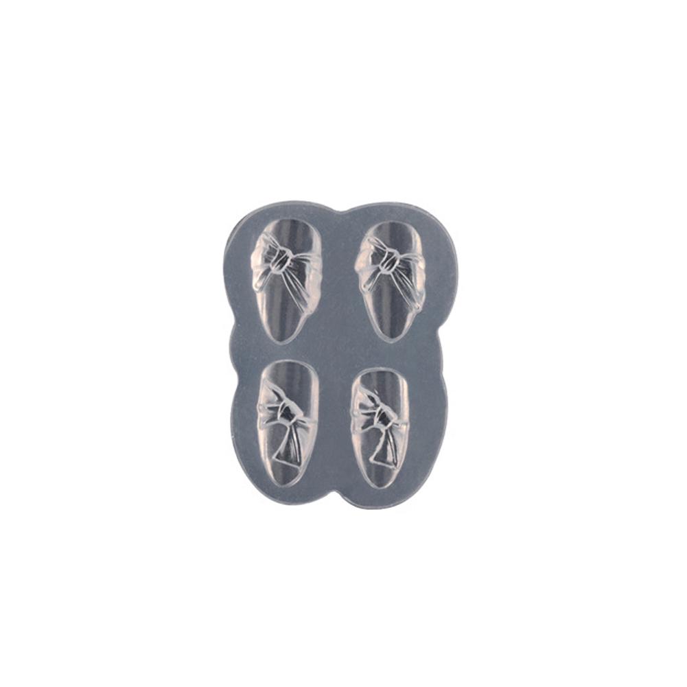 Bowknot Nail Carving Decor Heart Fingernail Love Ornament Stamping  Stencil