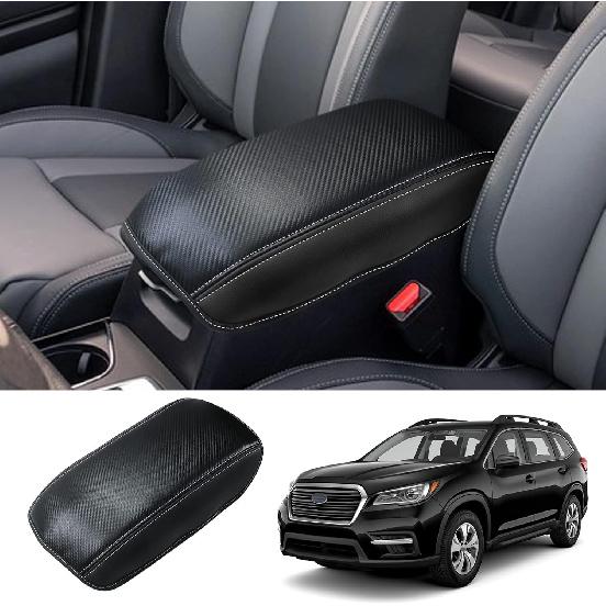 

2024 2025 2026 Crosstrek Accessories Center Console Cover for Subaru Crosstrek (Premium/Sport/Limited/Touring/Wilderness), Cushion&Comfy Leather (for Ascent) Black