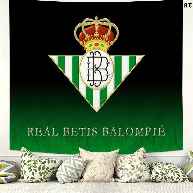 Real Betis Wall Tapestry Aesthetic Wall Hanging Printed Fabric Blanket Decorative Tapestries for Bedroom Living Room Home Decor