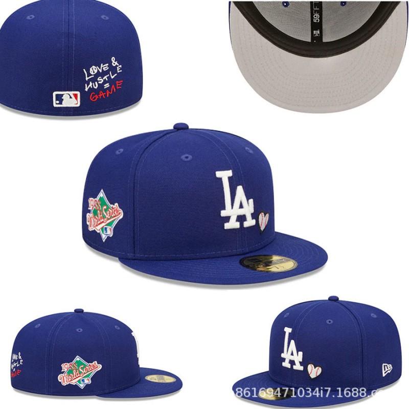Unadjustable Flat Brim Baseball Cap Cotton Linen Embroidered Hip Hop Hat Men Women Streetwear