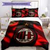 Set Biancheria da Letto AC Milan Traspirante Copripiumino con Federe Decorazione per la Casa Regalo di Compleanno