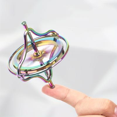 Bunter Fingerspitzenspinner der zweiten Generation, Dekompressionsspielzeug aus Zinklegierung, Fingerspitzenspinner, kreatives Metallgyroskop, Halloween-Weihnachtsgeschenke
