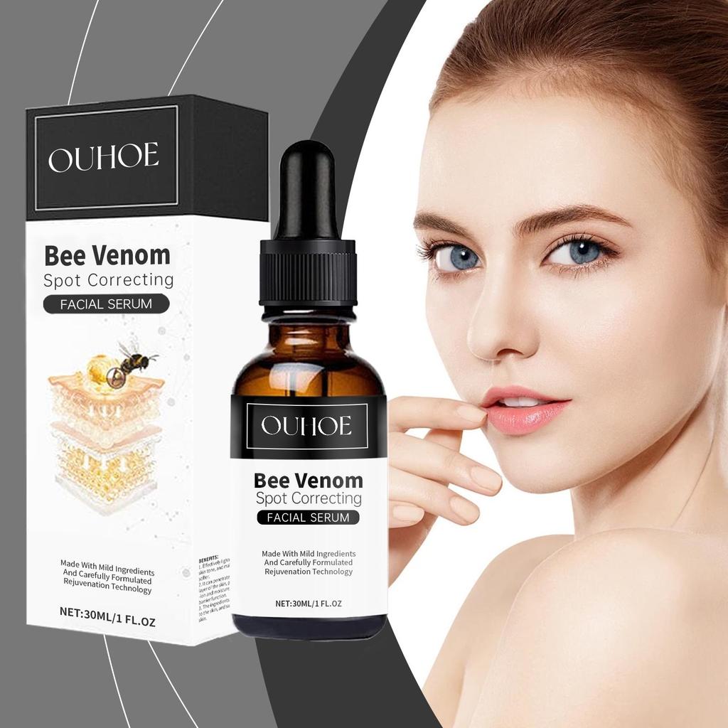 OUHOE Bee Venom Dark Spot Repair Essence Lightens Dark Spots, Enhances Skin Radiance and Brightness, Skin Care 30ml