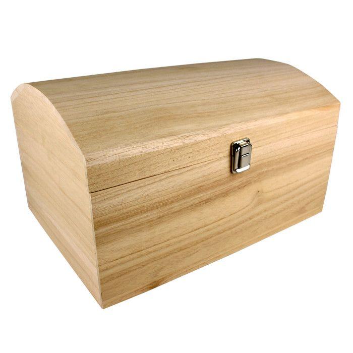 Holzkiste mit gewölbtem Deckel A 35 x 25 x 19,5 cm