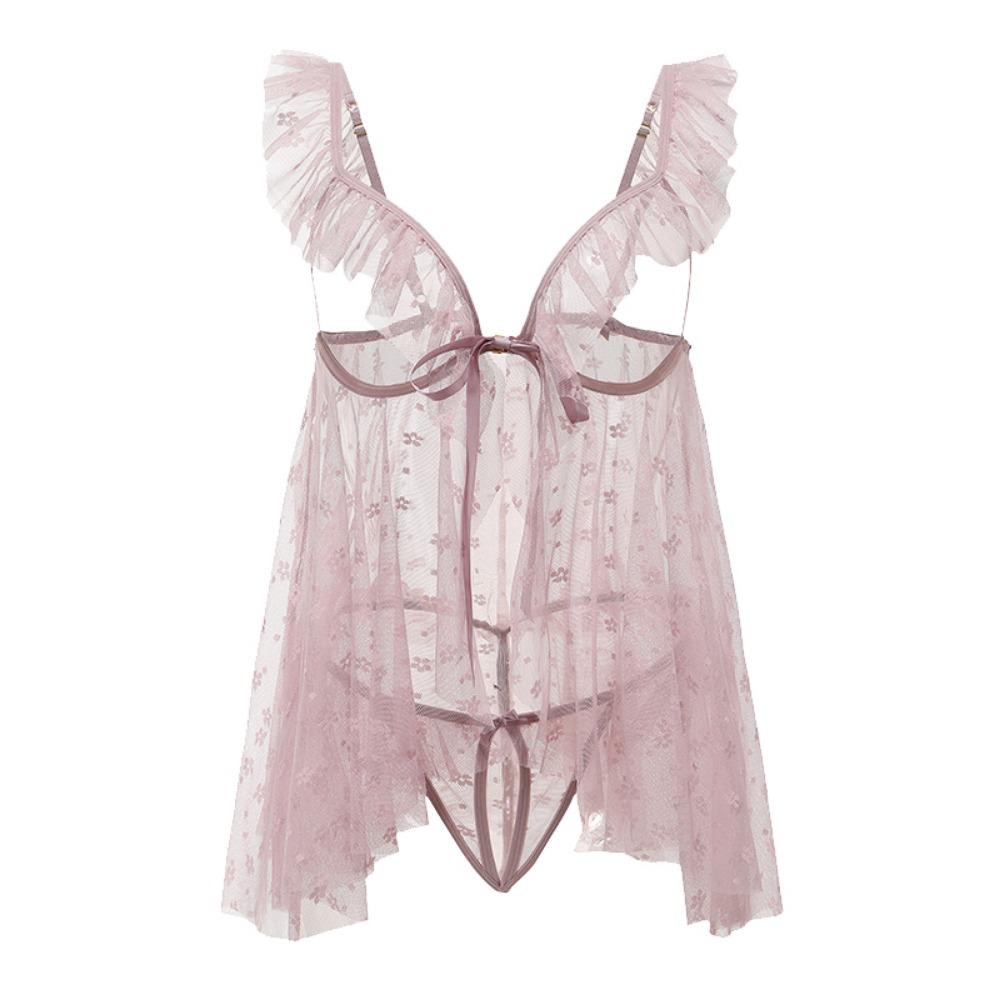 Stepmom Skirt Sexy Underwear Can Eat Milk Sexy Transparent Nightdress Dating Robe Temptation Qqny Passion Pure Desire Pajamas