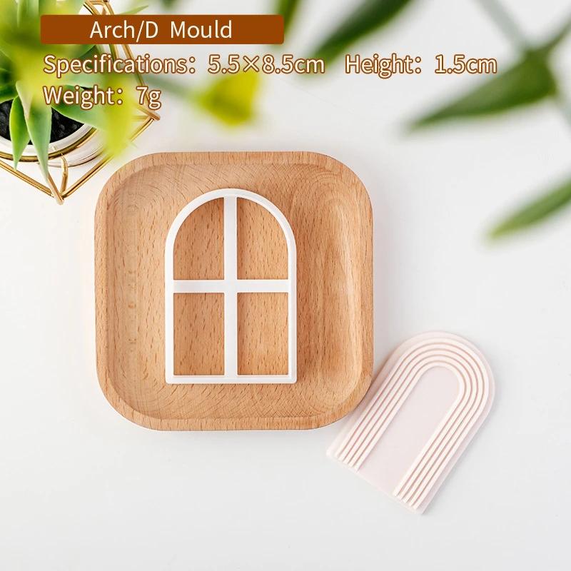 Boho Arch Rainbow Cookie Cutter Mold Bohemian Arched Cake Decorating Tool Birthday Wedding Baby Shower Biscuit Stamp for Baking