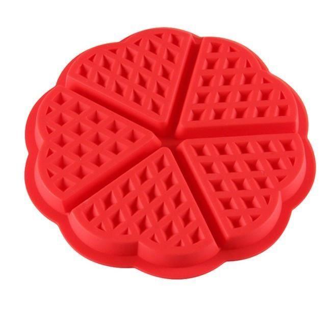 Family Silicone Waffle Mold Maker Pan Microwave Baking Cookie Cake Muffin Baking Utensils Baking Tools Accessories