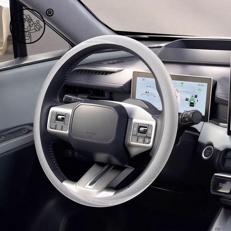 For Toyota RAV4 XA60 2026 2027 Car Steering Wheel Cover silicone Leather Non-slip Auto Interior Accessories