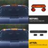 Silverado Sierra 2500HD 3500HD Chevy GMC 1500 2500 3500 2021 2020 2019 2018 2017 İçin 3 Adet Kehribar LED Kabin Tavan İşaret Lambası Montajı