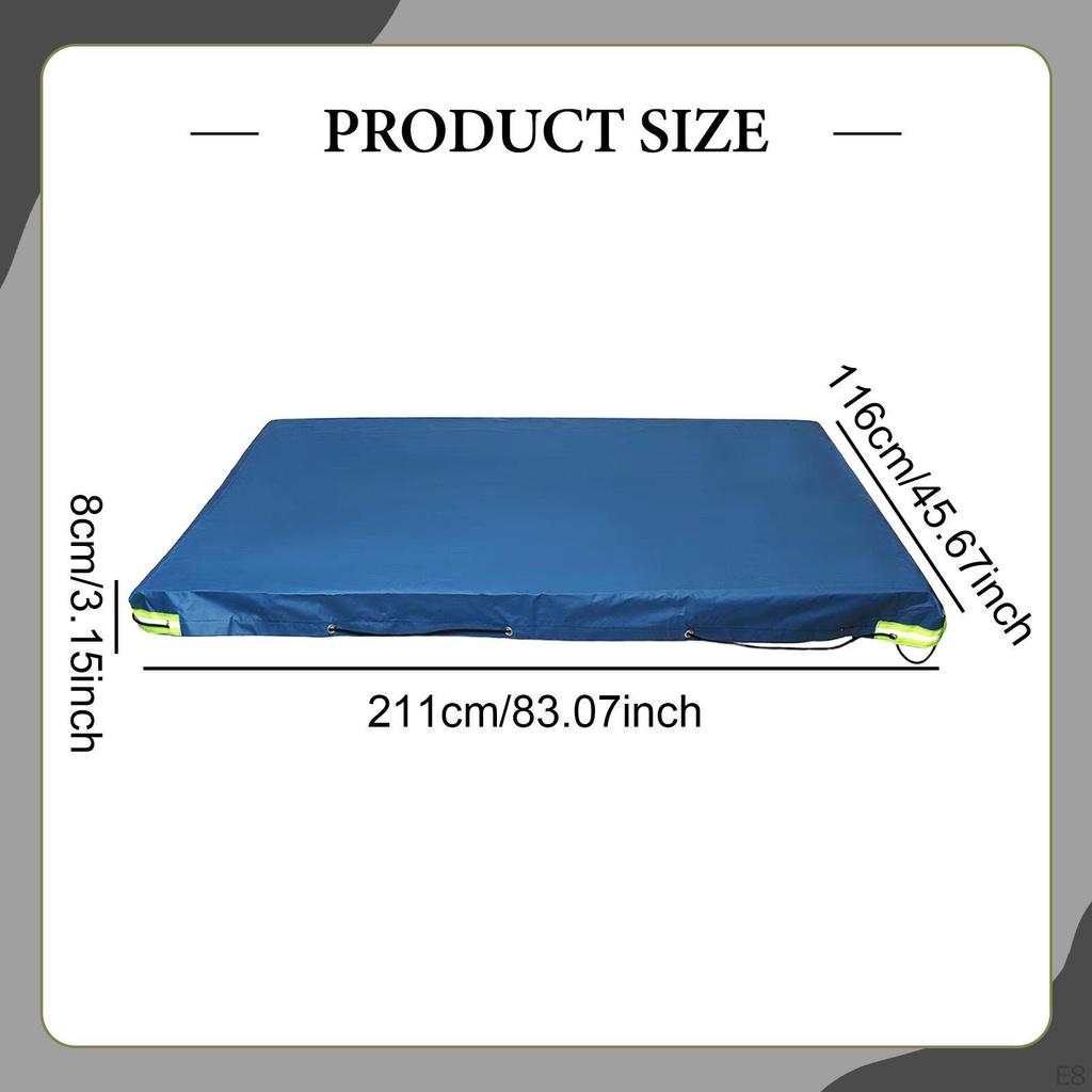 Trailer Cover for many Car Trailers with Reflective Strips Flat Tarpaulin