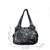 Ladies Vintage Spice Girl Tote Bag Large Capacity Niche Personality Washed Shoulder Bag