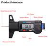 Digital Depth Gauge Caliper Tread Depth Gauge LCD Tire Tread Gauge For Car Tire 0-25mm Measurer Tool Caliper Repair Tools