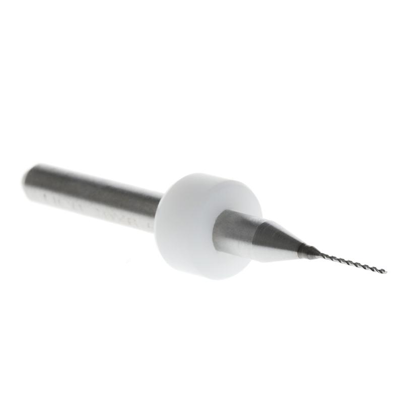 New 10Pc 0.4mm Tip 1/8" Shank Flute Micro PCB Drill Bits
