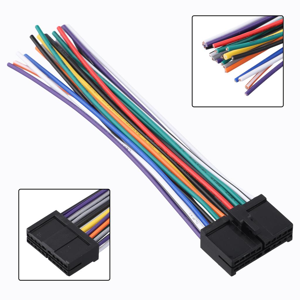 Specification Radio Wire Harness 20pin Suitable For Most Car Radios T-plug 8-12V Adapter Cable Power Cord Truck