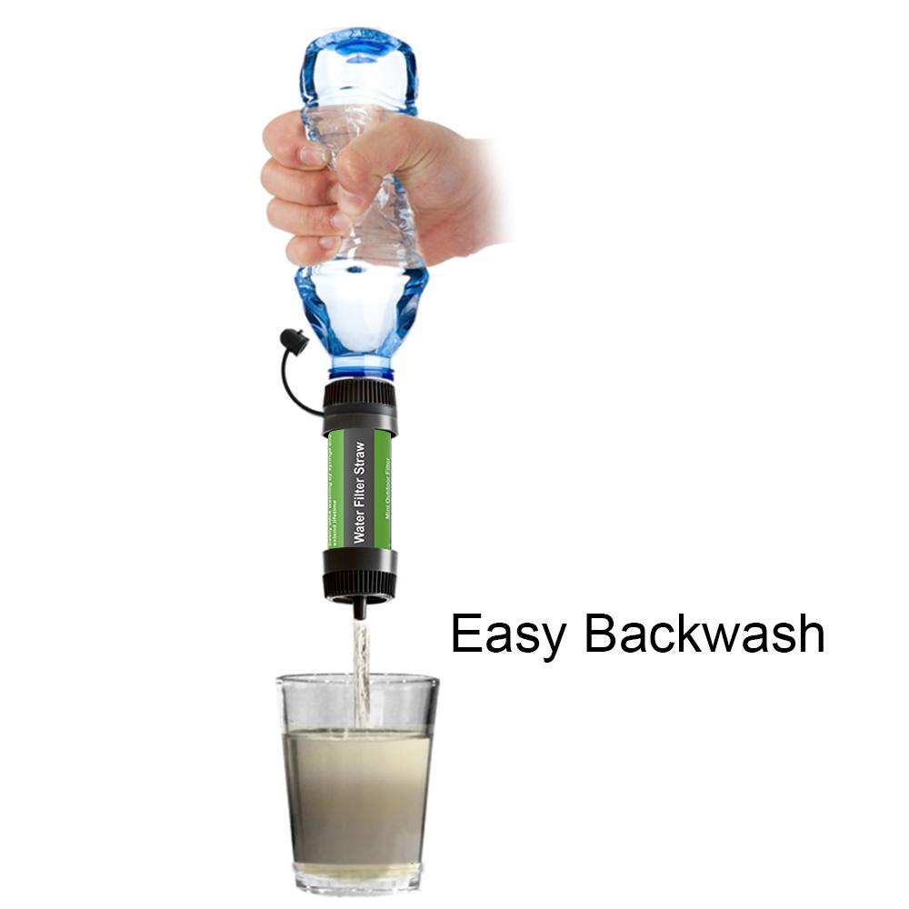 Water Filter Straw Outdoor Portable Water Purifier Survival Gear for Camping Hiking Backpacking