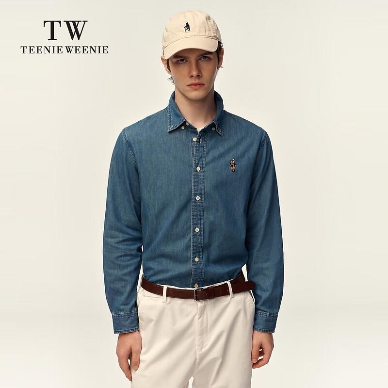 Teenie Weenie Unisex Washed Denim Casual Shirt M