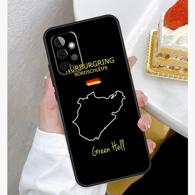 Nurburgring F1 Circuit Case For Samsung Galaxy A54 A34 A14 A15 A35 A55 A52 A32 A12 A51 A71 A33 A23 A13 A53 Coque