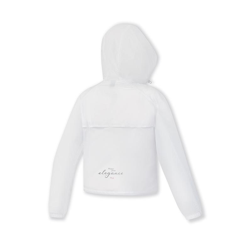 FILA Fitness Fashion Versatile Loose Hooded Jacket Women jackets A11W531702F-WT