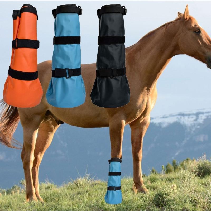 Praktische Paardenhoef Soak Bag Paarden Soaker Hoef Behandelingen Tas Hoef Verzorging Paardrijlaars met Schuimkussen Duurzaam