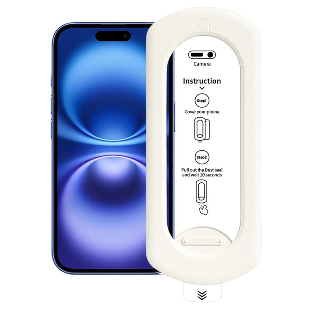 

Для iPhone 16 Plus Закаленное стекло Пленка Без пыли Автоматический аппликатор Защитная пленка для экрана HD Полное покрытие A