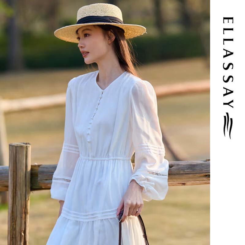 ELLASSAY Elegant Retro Jacquard Midi Dress