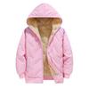 Children Winter Lined with Velvet Thick Keep Warm Jacket Padded Hooded Coat