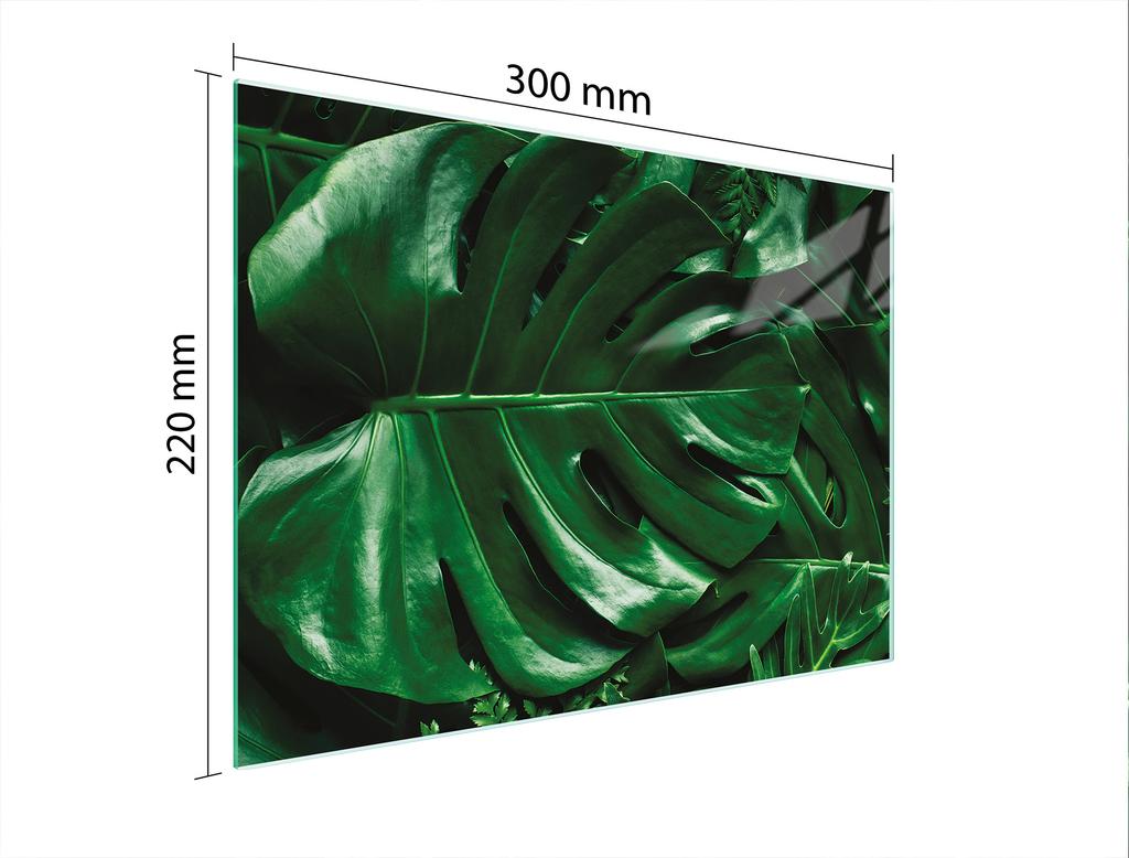 SZKLANA DESKA DO KROEJNIA 30x22 MONSTERA