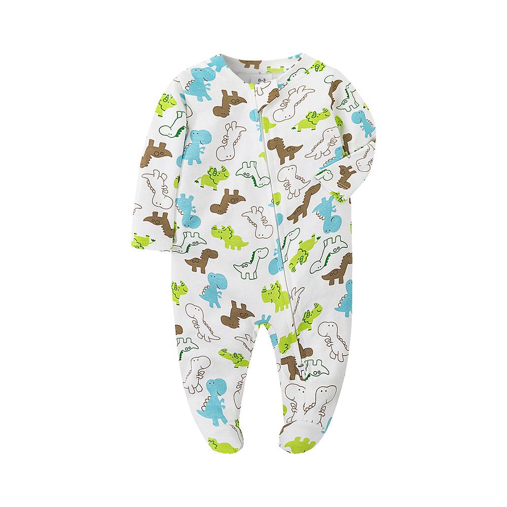 Baby Long Sleeve Cotton Rompers - Four Seasons Pajamas Homewear for Girls