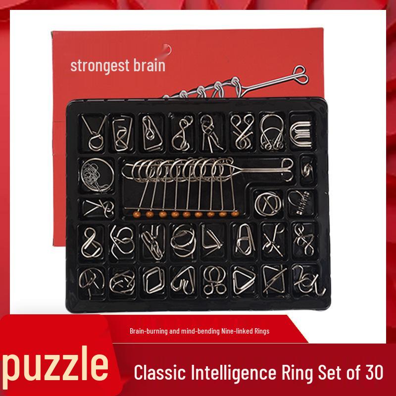 

Детский набор головоломок «Замок Лубань» - Девять переплетающихся колец для мальчиков и девочек