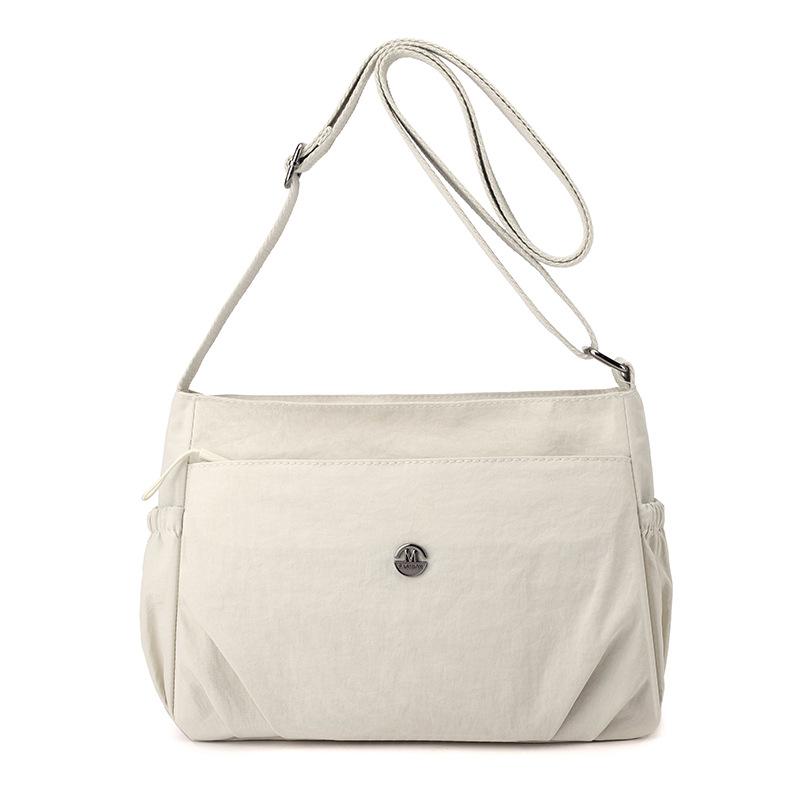 

Нейлоновая наружная сумка для мам, большая вместительная сумка через плечо для женщин бежевый