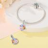 Original Charms Copper Butterfly Lovers' Pendant Plant Beads Fit Bracelet Women Jewelry Making Diy Gift