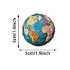 50PCS Vintage Travel Clock Maps Stickers Retro Travel Map Aesthetic Sticker Waterproof Vinyl Decals for Scrapbook DIY Laptops