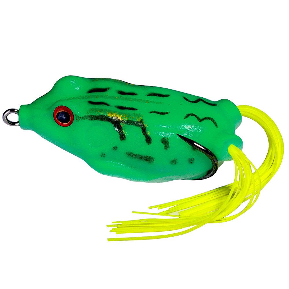 Realistic Topwater Frog Soft Bait Lure Set - Sharp Hooks for Bass and Saltwater Freshwater Fishing