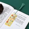 Tassel Brass Bookmark Painted Pagination Mark Retro Book Clip  School Office Supplies