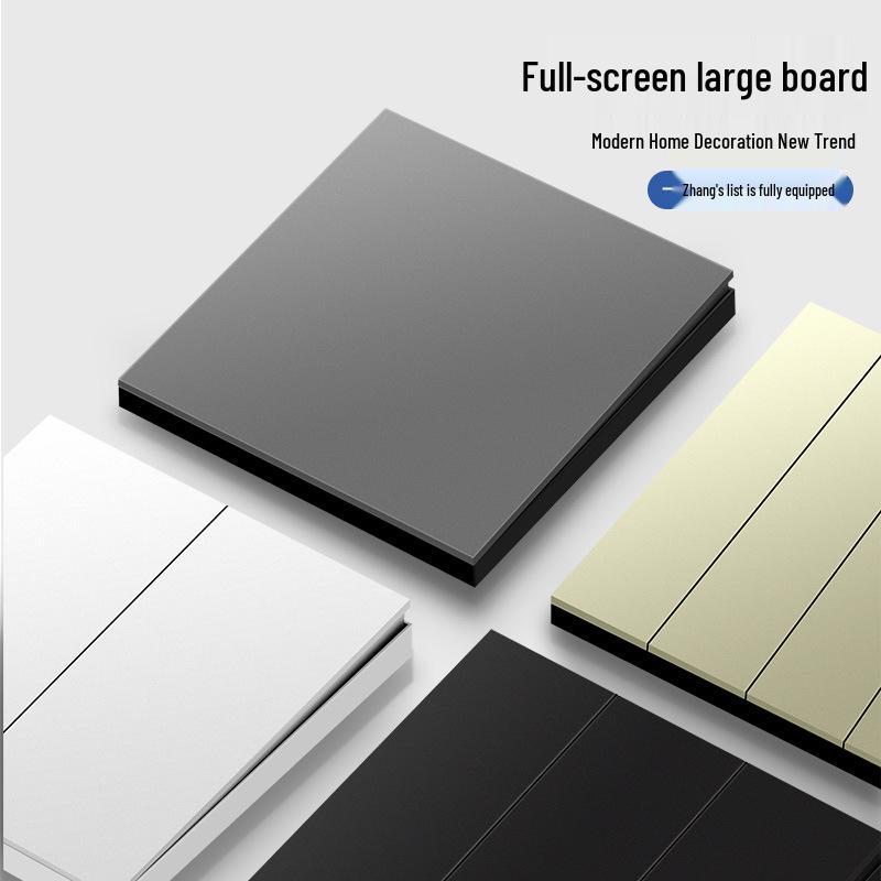 

Type 86 Mechanical Switch Plate: Flush-Mounted Single, Double, Triple, or Quad-Gang; Single or Multi-Way Control Socket Panel. White One-Gang Single-Control