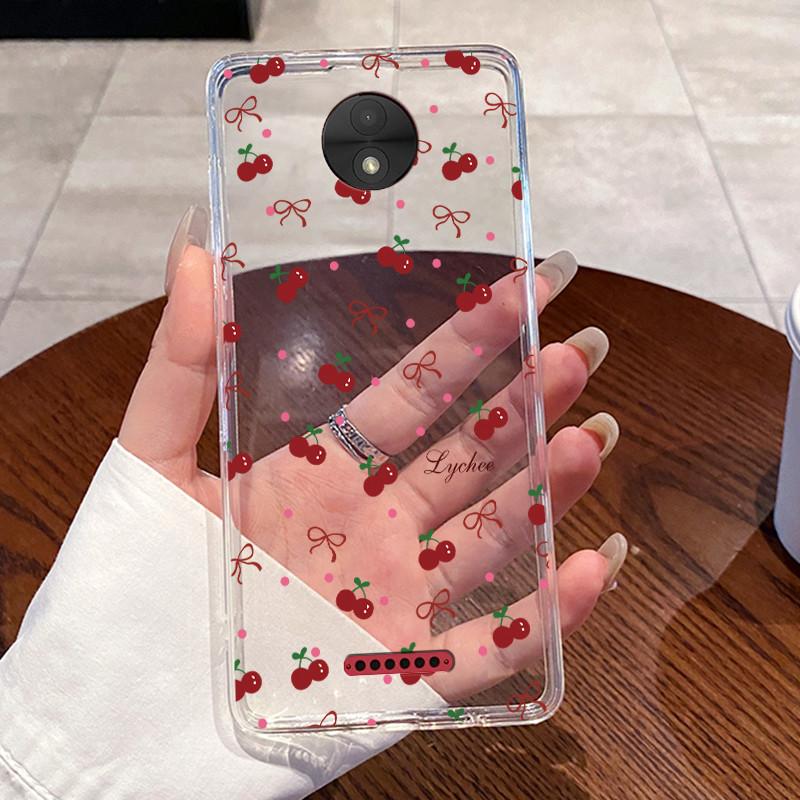 Casing For Motorola Moto C Plus Case Aesthetic Cute Cat Astronaut Transparent Soft Silicone Back Cover Moto C CPlus Phone Case