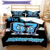 3PC Custom Name "Six Seven Friends Adventure" Bedding Set Printed  Bedding Set Duvet Cover Closure Includes 1 Duvet Cover & 105 Pillowcases for Bedroo