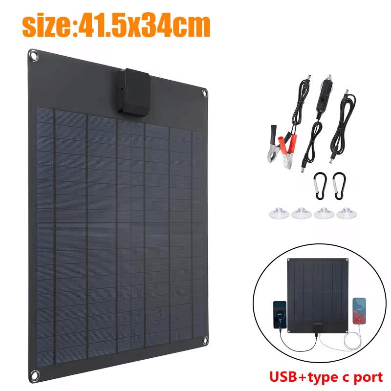 Portable Solar Panel 5V Dual USB Solar Cell Outdoor Power Charger Solar Plate for Phone Camping Traveling Mobile Power Supplies