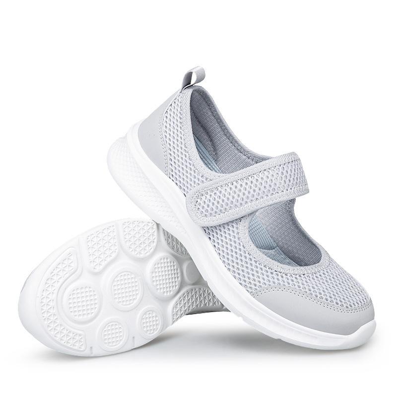 Low-top Mesh Platform Shoes, Spring and Summer Hollow Buckle Casual Large-size Mesh Shoes