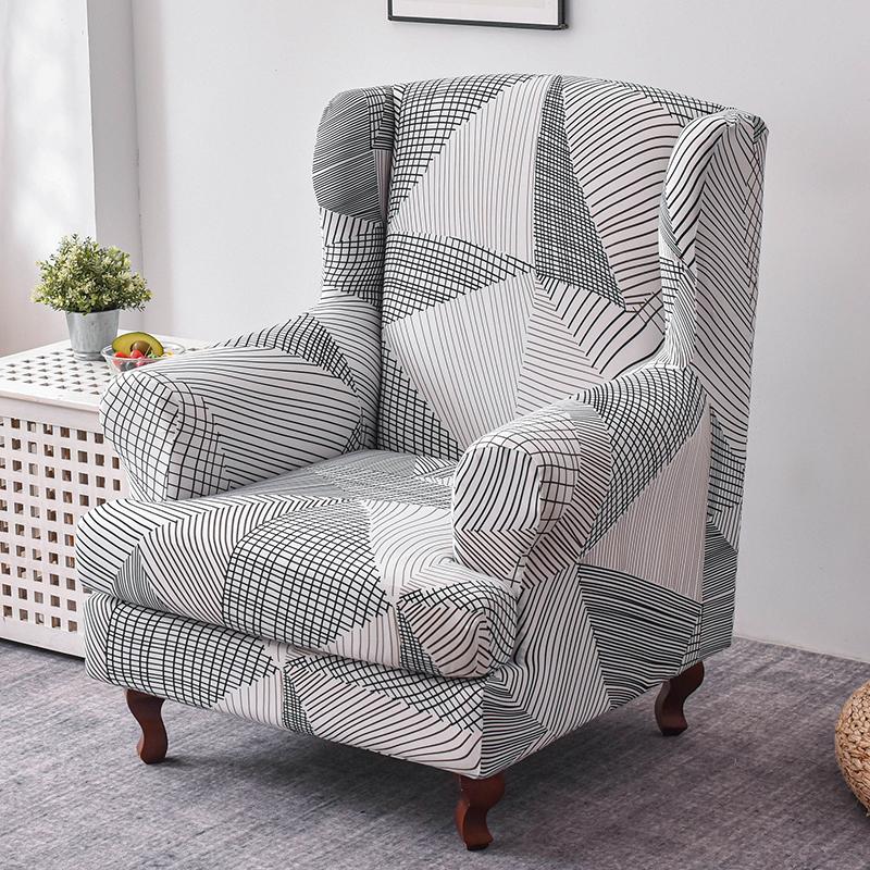 

Чехол на кресло с подголовником, 2 шт./комплект, эластичный чехол для дивана, чехол для кресла, защитный чехол для дивана, эластичное дно для гостиной 1-seater