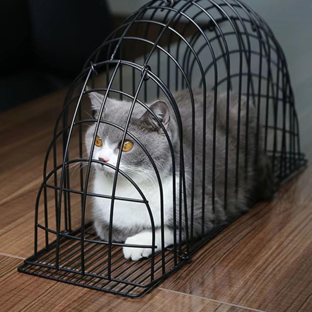 Metal Simple Cat Bath Cage Anti Seizing Anti Biting Wash Cat Cage Fixed Lightweight Cleaning Pet Cage Cat Shower Hair Drying