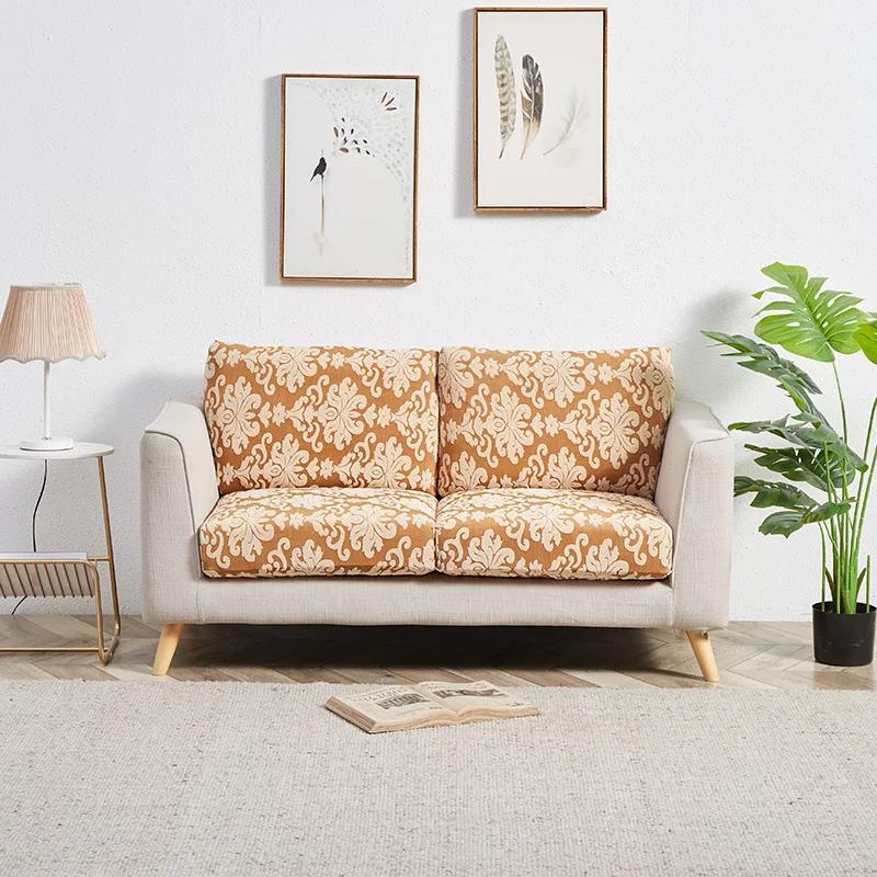 Чехол на сиденье из жаккарда для детской подушки с эластичной подушкой Flower Half-Pack для дивана многоцелевой флисовый съемный можно стирать Backrest 30-50CM 2120₽