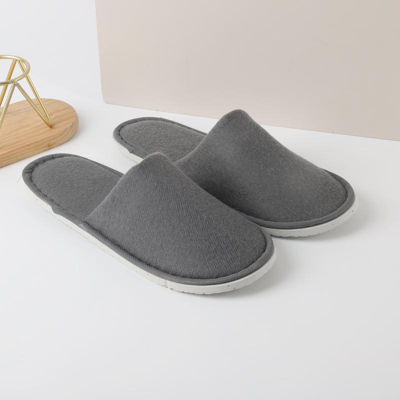 Disposable Slippers Hospitality Home Indoor Homestay Hotel Clubhouse Men's and Women's Coral Fleece Thickened Travel